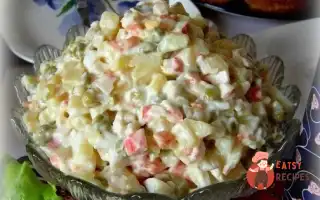 Салат З Крабових Паличок З Картоплею Та Морквою
