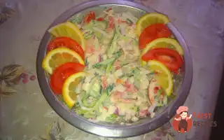 Овочевий Салат З Яблуком Та Сметаною