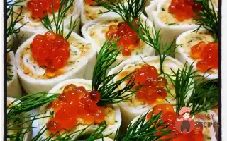 Рулетики З Червоною Рибою Та Ікрою