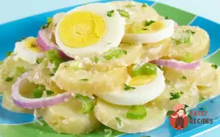 Картопляний Салат Із Зеленню Та Вершковим Соусом