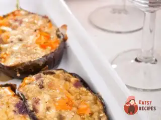 Запечені фаршировані баклажани з хрусткою скоринкою