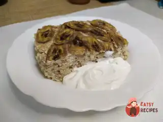 Солодка гречана запіканка з бананом