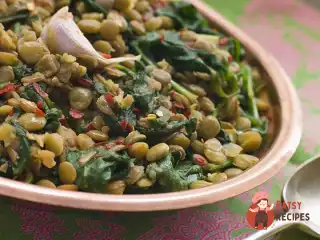 Сочевиця зі шпинатом