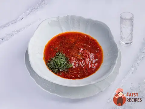 Борщ по-московськи з квашеною капустою