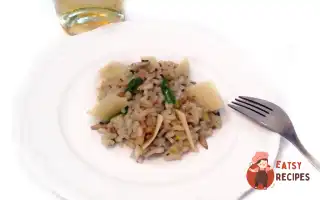 Різотто З Трюфельною Пастою, Білим Вином І Гливи