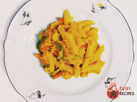 Пінне з гарбузом, овочами та креветками