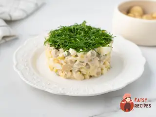 Крок 8: Салат «Грибний кошик» з куркою