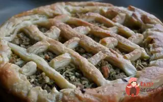 Відкритий Пиріг З Куркою, Капустою Та Шпинатом.