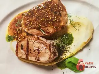 Тіляча мова з пюре з селери