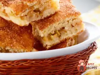 Яблучний кугель з мацою