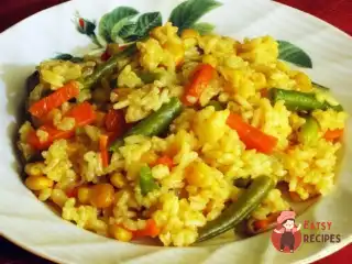 Плов з овочами в мультиварці