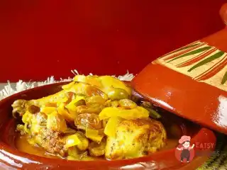 Тажин з курки з лимоном, імбиром та корицею