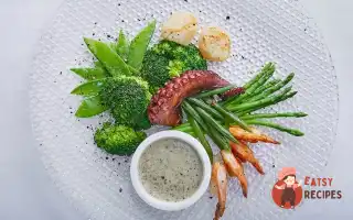 Теплий Салат Із Морепродуктів Із Зеленими Овочами Від Жеремі Урюті