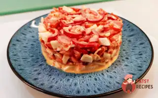 Червоний Салат З Крабовими Паличками