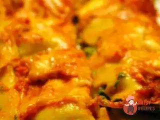 Каннеллоні з креветками та шпинатом