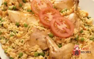 Курячі Ніжки З Шафраном, Рисом Та Зеленим Горошком