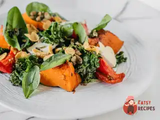 Печений гарбуз з кейлом та камамбером