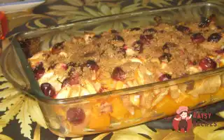 Печений Гарбуз З Яблуками Та Журавлиною