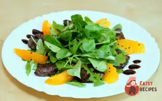 Теплий Салат З Курячої Печінки З Апельсином