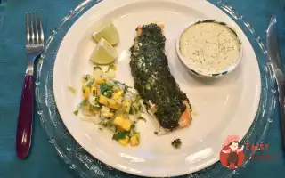 Лосось, Запечений Під Кроповим Песто
