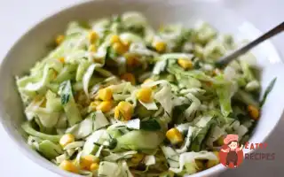 Салат З Капустою, Огірками Та Кукурудзою