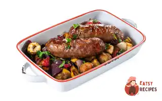 Запечені ковбаски з каштанами й селерою