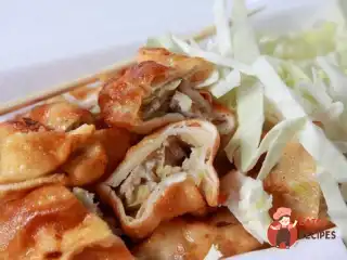 Млинці з курячою печінкою та грибами