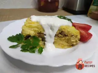 Картопляна запіканка з грибами