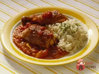 Курка по-мисливськи з рисом