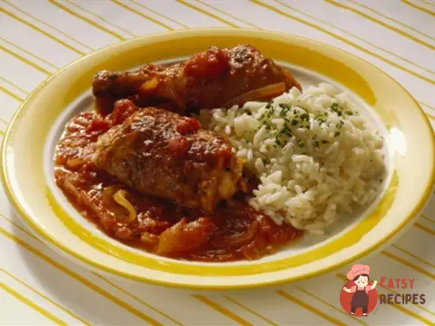 Курка по-мисливськи з рисом