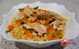 Куряче Стегно З Булгуром І Гарбузом