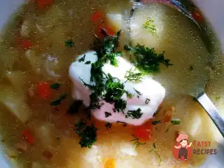 Суп зі шкварками