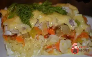 Запіканка З Макаронів З Куркою Та Сиром