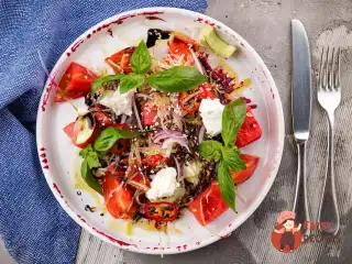 Салат кавун з бринзою