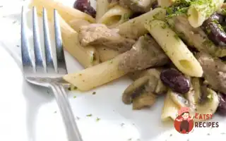Пенне Ригаті Зі Свининою Та Грибами У Сметані