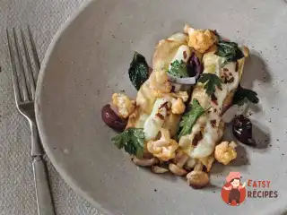 Каннеллоні з опеньками та салатом романеско