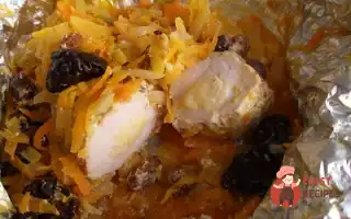 Куряче Філе, Запечене У Фользі З Морквою Та Чорносливом