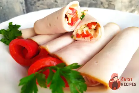Рулетики з шинкою