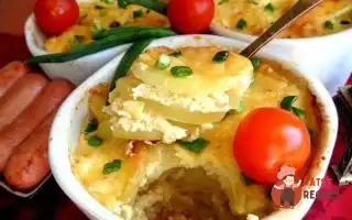 Запечена Картопля З Вершками Та Часником «По-Французьки»