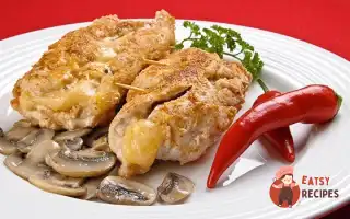 Котлети Курячі, Фаршировані Курячою Кнеллю Та Грибами