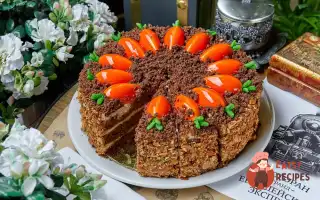 Морквяний Торт З Волоськими Горіхами Та Кленовим Сиропом