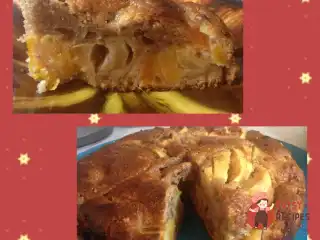 Абрикосово-яблучний пиріг