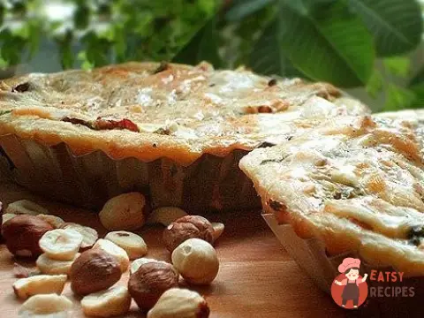 Кіш з козячим сиром та лісовими горіхами