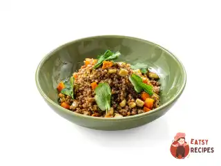 Пісна гречана каша з пряними овочами