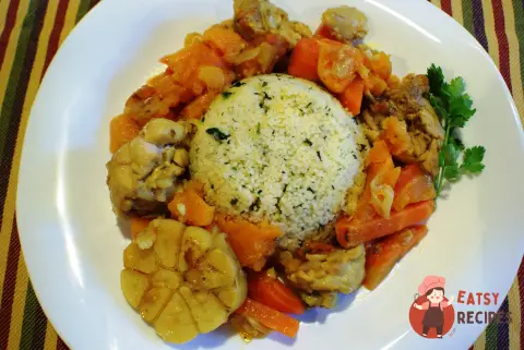 Курка по-марокканськи з пряним кускусом