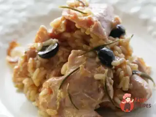 Різотто з кроликом та оливками
