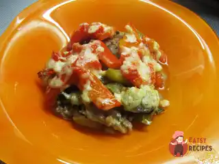 Овочева запіканка з фаршем