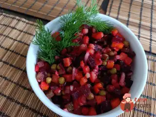 Класичний вінегрет із горошком