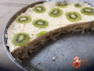 Банановий торт зі згущеним молоком
