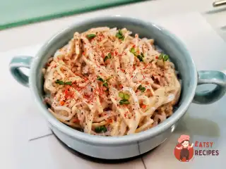 Спагетті ширатаки з грибами еноки